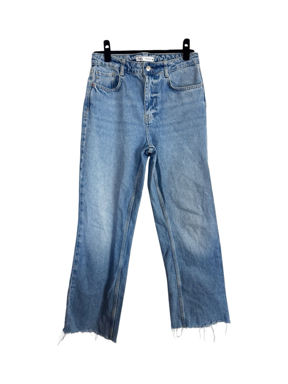 Zara Jeans High Rise Boyfriend Raw Hem